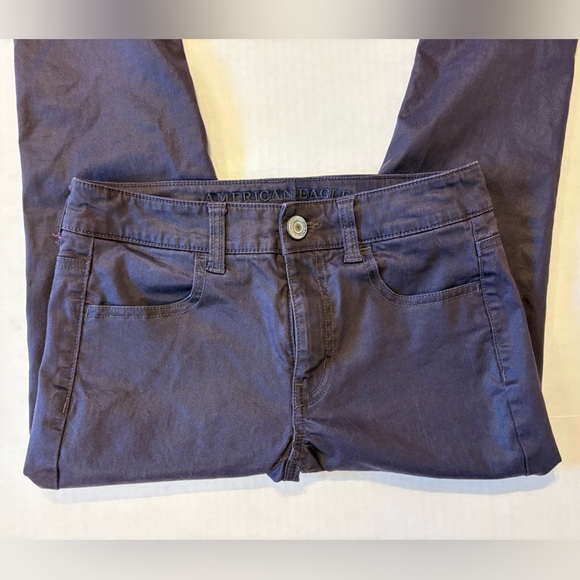 American Eagle Hi-Rise Jegging Stretch purple plumb size 2 - Picture 3 of 8